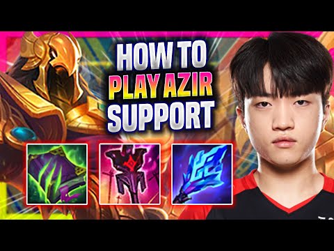 LEARN HOW TO PLAY AZIR SUPPORT LIKE A PRO! - T1 Keria Plays Azir Support vs Rakan! | Preseason 2023