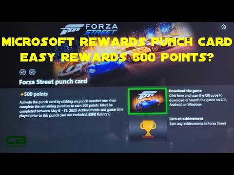 Forza Street Microsoft Rewards Punch Card - 500 Rewards Points up for Grabs. How it Works & Tips!