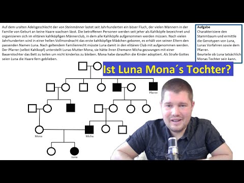 ABI-TRAINING - Stammbaumanalyse (3): Ist Luna Mona´s leibliche Tochter?