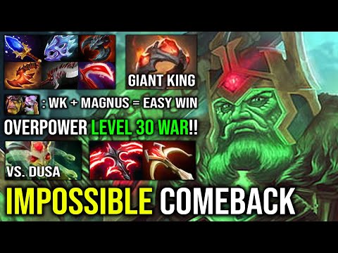 IMPOSSIBLE COMEBACK Against Late Game 1v5 Medusa with Giant's Ring Wraith King + Pro Magnus Dota 2