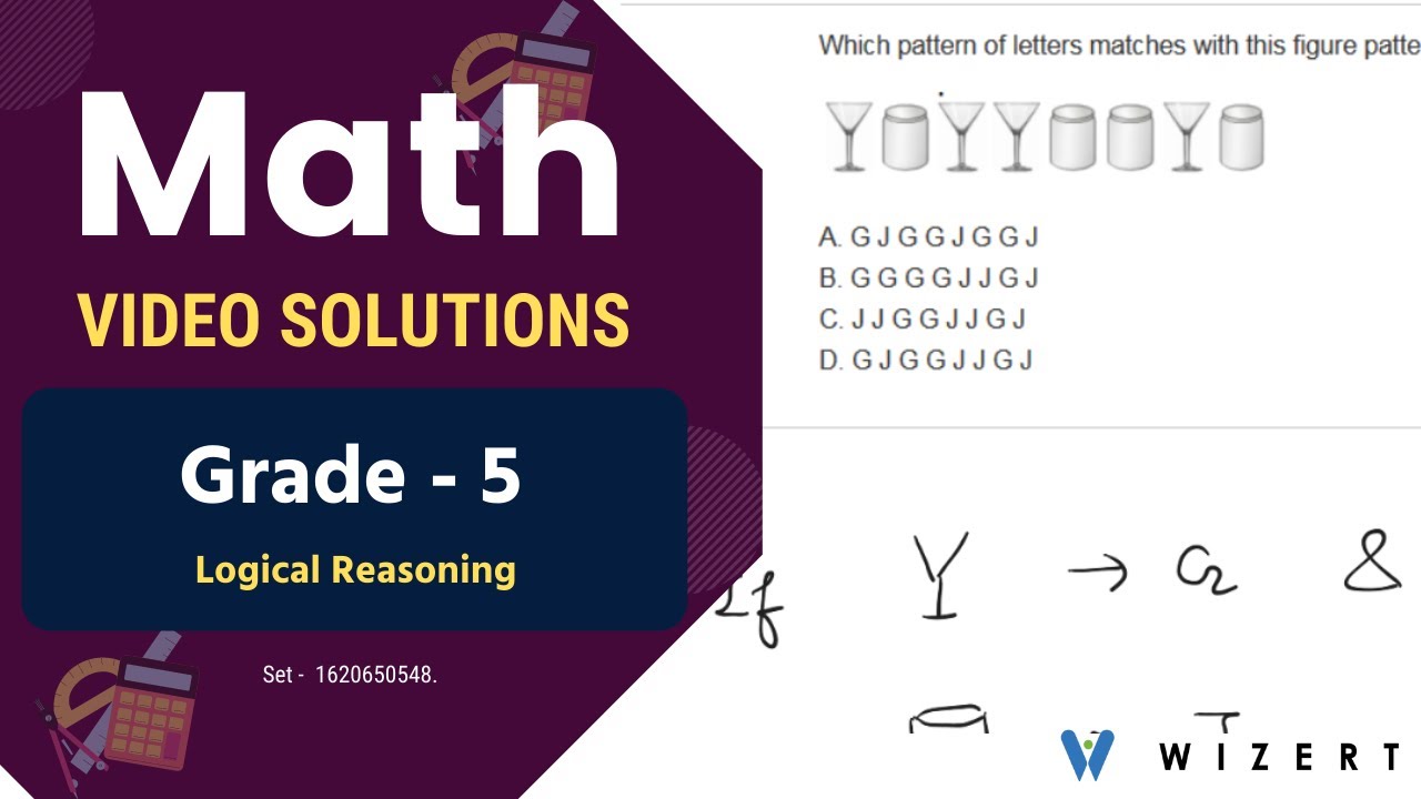 Maths Logical Reasoning problems for Grade 5 with answers - Set 1620650548
