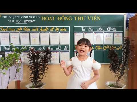 Học sinh tham gia hội thi " Thiếu nhi tuyên truyền giới thiệu sách năm học 2021 - 2022 " cấp thị xã.