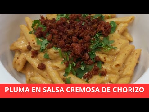 La más rica Pasta con salsa de chorizo- RecetasdeLuzMa