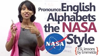 English Lesson -  Pronounce English alphabets - The NASA style ( Telephone conversation Skills)