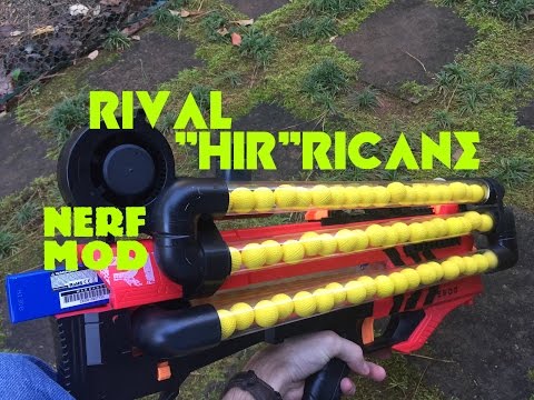 NERF MOD: 108 Round Rival Hirricane (Insane Ball Blaster by OutOfDarts) Video