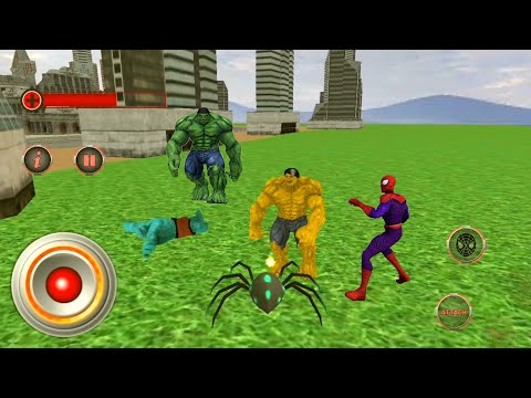 Multi Spiderman Vs Monster Hulk Vs Batman Vs Stone Giant Vs Spider | Multi Spider Heroes Vs Villains