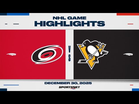 NHL Highlights | Hurricanes vs. Penguins - December 30, 2025