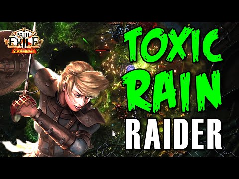 TOXIC RAIN Raider: EASY MODE Build Guide! | Path of Exile Scourge League | POE 3.16