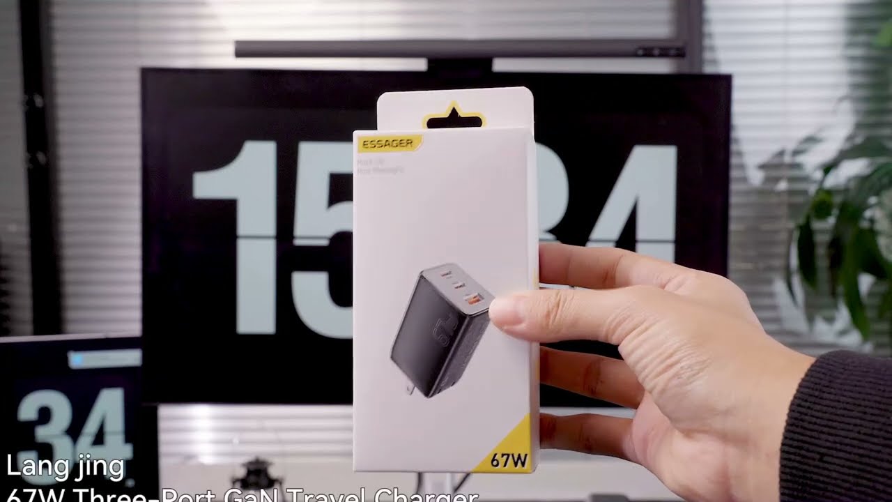 Chargeur 67W Essager GaN USB Type C video thumbnail