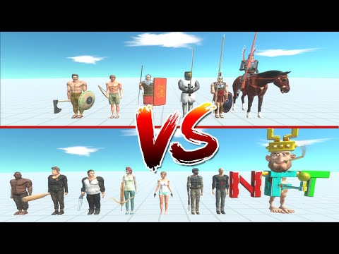 Modern vs Ancient Humans Tournament - Animal Revolt Battle Simulator