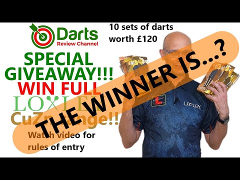 Winnner Of The Loxley CuZn Darts Range Is....