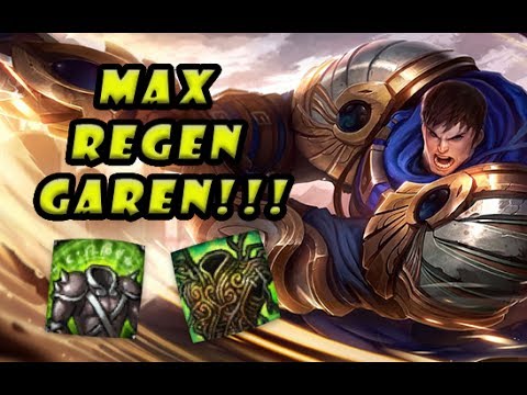 The new garen build/max health regen +damage!!