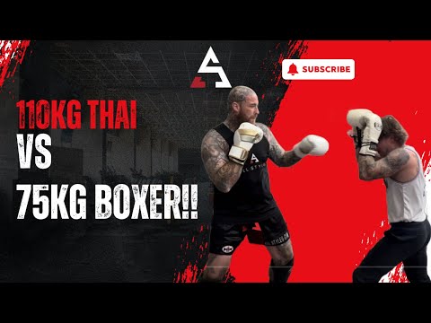 110kg Thai Beast vs 75kg Boxer | Muay Thai Power vs Speed Showdown!