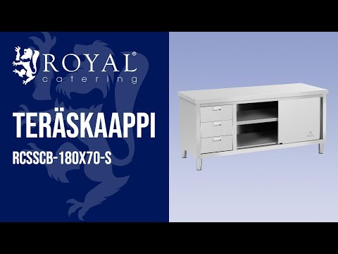 Teräskaappi Royal Catering RCSSCB-180X70-S | Tuote-esittely 10011675