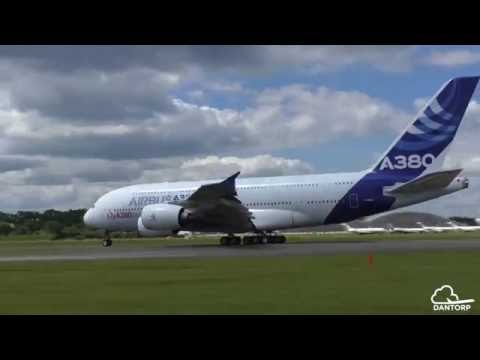 INSANE   World's Largest Airplane A380, A350   A400 at Farnborough Airshow 2016!