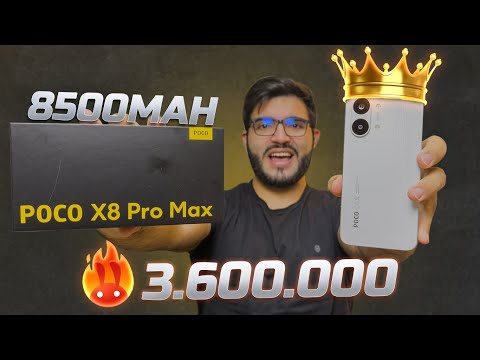 CHEGOU! Poco X8 PRO MAX com SUPER BATERIA e processamento SURREAL (e custa 4x menos que IPhone 17) 