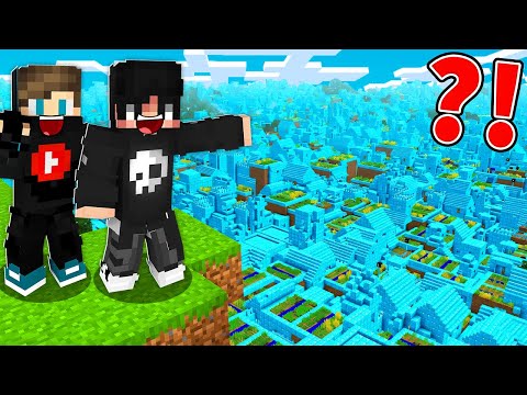 ماين كرافت لقيت قرية الدايموند العملاقة وصرت غني !!؟