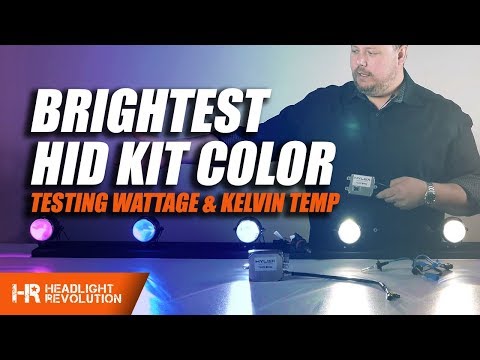 Which hid headlight color is the brightest? 35w or 55w? colo...