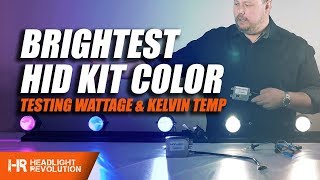 Which HID Headlight Color is the Brightest? 35w or 55w? Color Shift and Lux Explained!