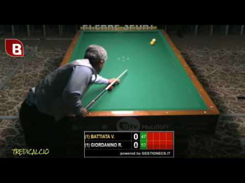 GIORDANINO vs BATTIATA - 6^PROVA BILIARDO BTP 2016 VARESE