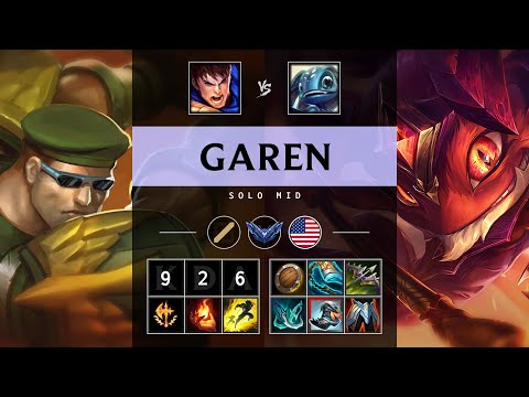 Garen Mid vs Fizz: Dominating - NA Diamond Patch 25.S1.1
