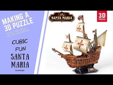 CUBICFUN 3D dėlionė su LED apšvietimu „Titanic“ video