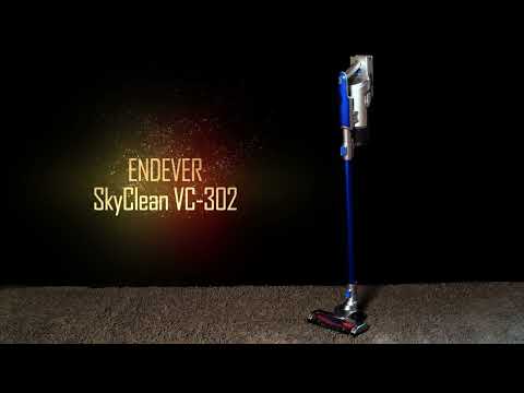 Миниатюра изображения товара Вертикальный пылесос Endever SkyClean VC-302 (синий/серебристый)