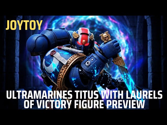 Vídeo relacionado con JOYTOY Warhammer 40k Ultramarines Titus con Laurels of Victory 1/18 Figura de acción Colecciona y muestra modelo
