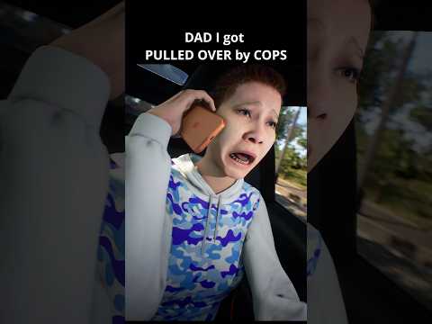 DAD I got PULLED OVER by COPS #shortsfeed #funny #gta
