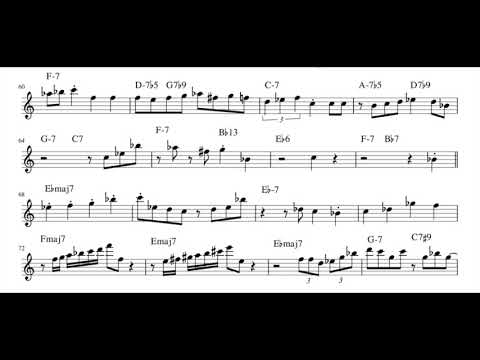 Duke Jordan - On Green Dolphin Street (transcription)