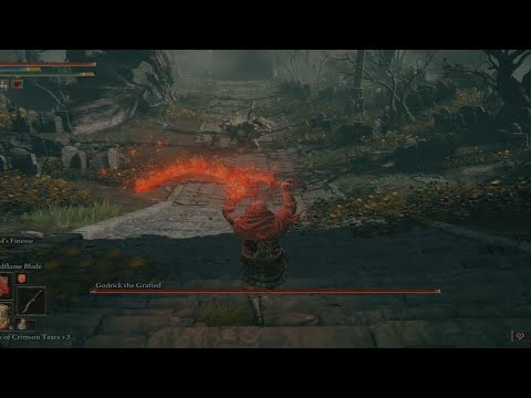 Godrick the Grafted Boss Fight | EASY KILL | Elden Ring | Bloodhound's Finesse weapon made it Easy
