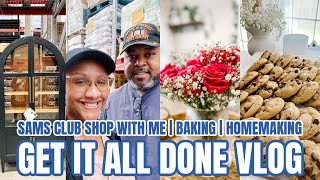 GET IT ALL DONE | SAMS CLUB SHOP WITH ME | BAKING COOKIES | BEHIND THE SCENES OF CONTENT CREATING