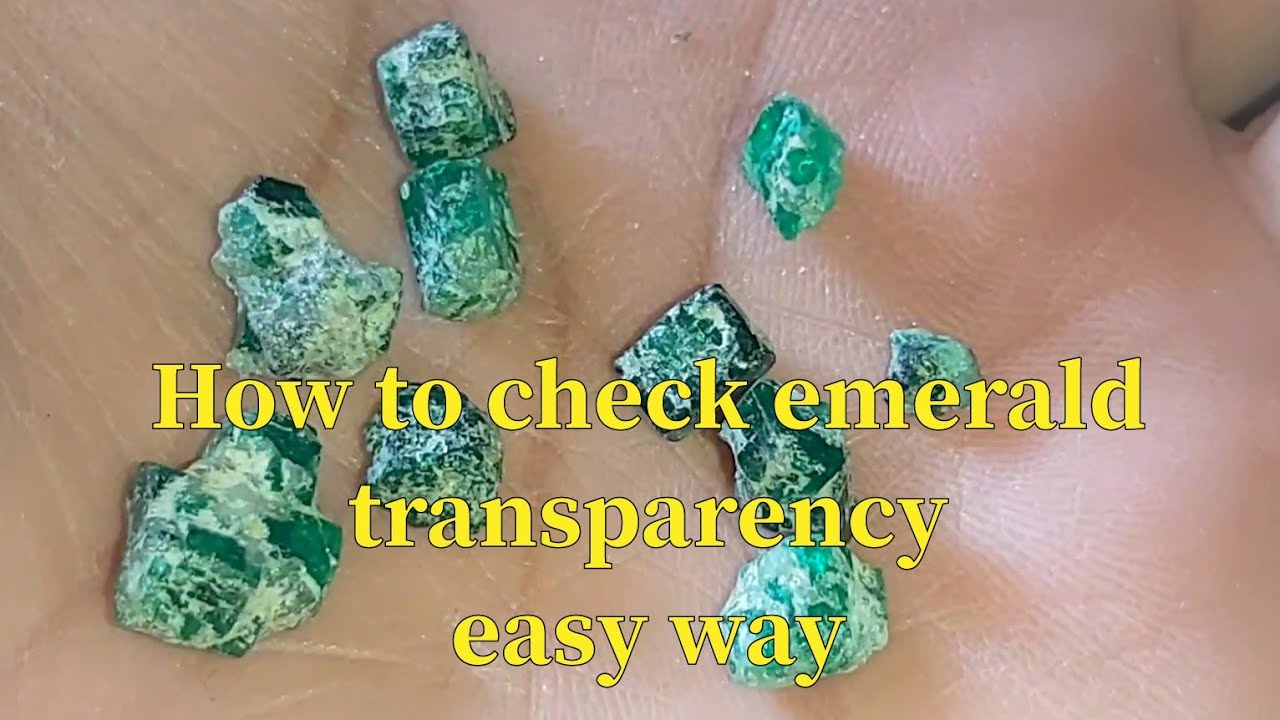 How to Check Emerald Transparency  | Polishing Rough Emerald Stone |