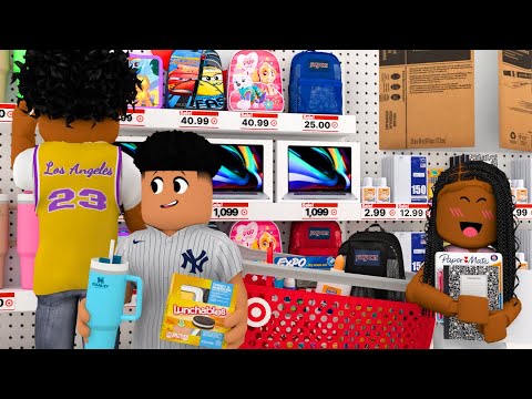 SINGLE Dad BACK To SCHOOL SHOPPING! *CHAOTIC* Roblox Bloxburg Roleplay