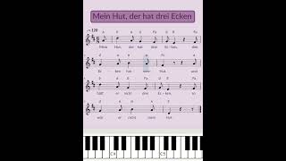 Mein Hut, der hat drei Ecken | deutsches Kinderlied