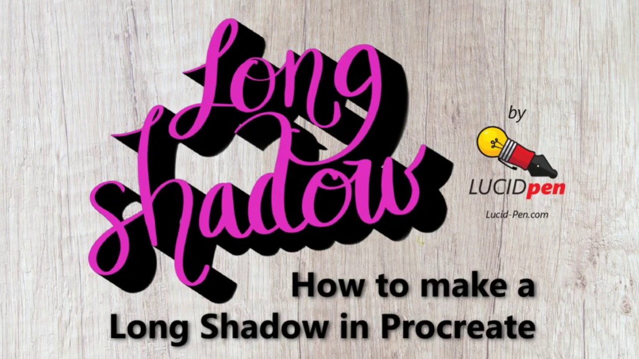 Long Shadow or 3D Shadow on Procreate