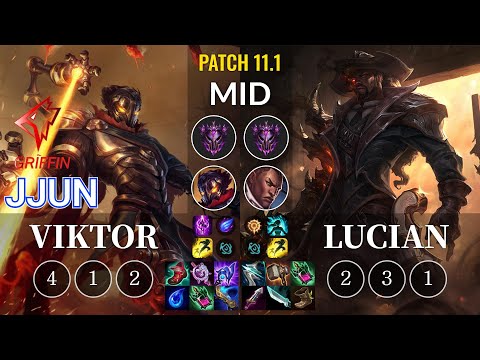 GRF jjun Viktor vs Lucian Mid - KR Patch 11.1