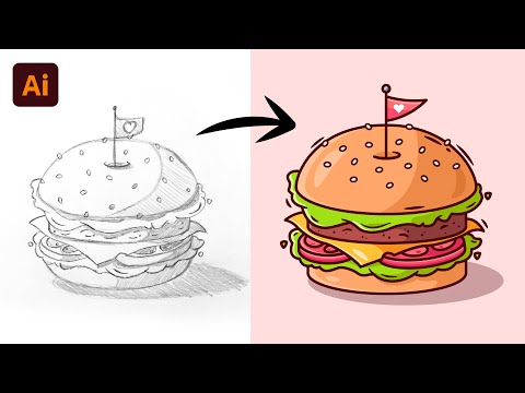 Adobe Illustrator Tutorial Create a Vector Pizza from Sketch HD