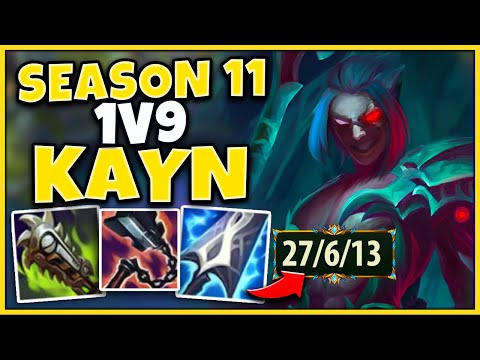 THIS IS THE ULTIMATE 1V9 BUILD FOR KAYN (HARD CARRY EVERY GAME) - League of Legends