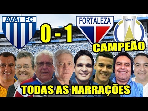 Todas as narrações  - Avaí 0 x 1 Fortaleza l Fortaleza Campeão da Série B 2018
