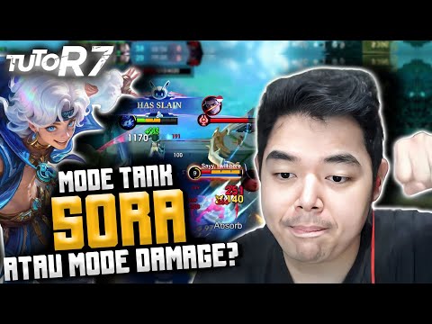 #TUTOR7 SORA BUILD TANK DAMAGE TETAP BRUTAL !! CARA MAINNYA TERGANTUNG MUSUH !?