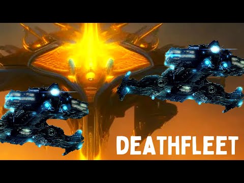 MASSED HYPERION MOTHERSHIP DEATHFLEET - Weekly Brawl [Starcraft 2 Direct Strike]