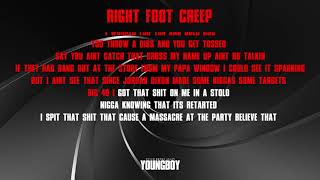 YoungBoy Never Broke Again - Right Foot Creep [Official Lyric Video]
