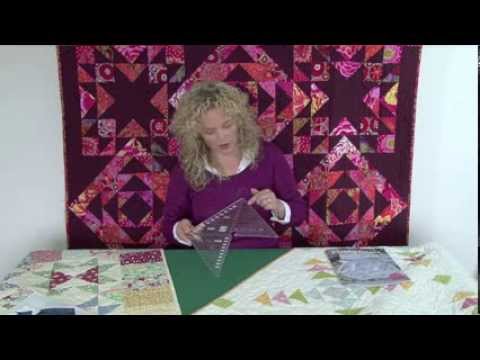 Creative Grids Non-Slip 6'' Flying Geese and 45° 90° Triangle Ruler
