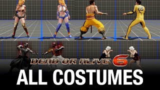 Dead or Alive 6 All Costumes / Outfits / Skins In-Game