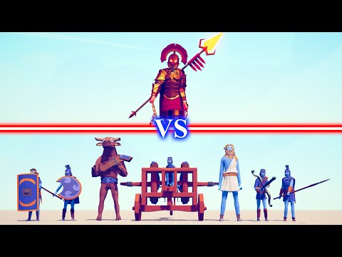 ARES vs ANCIENT Team - Totally Accurate Battle Simulator TABS