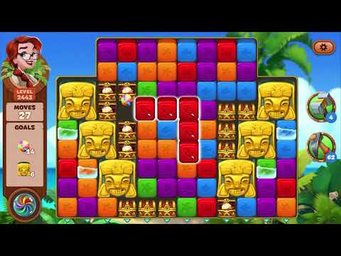 Lost Island Blast Adventure Level 2443 NO BOOSTERS - A S GAMING ✔️