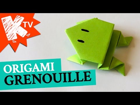 Grenouille en papier - Origami facile