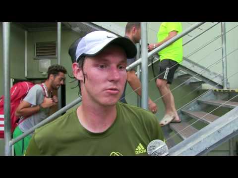 Lubomír Majšandr po výhře ve druhém kole kvalifikace turnaje Svijany Open 2017