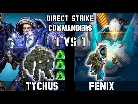Tychus vs Fenix | immortal units (Revitalizer imba) | Direct Strike Commanders